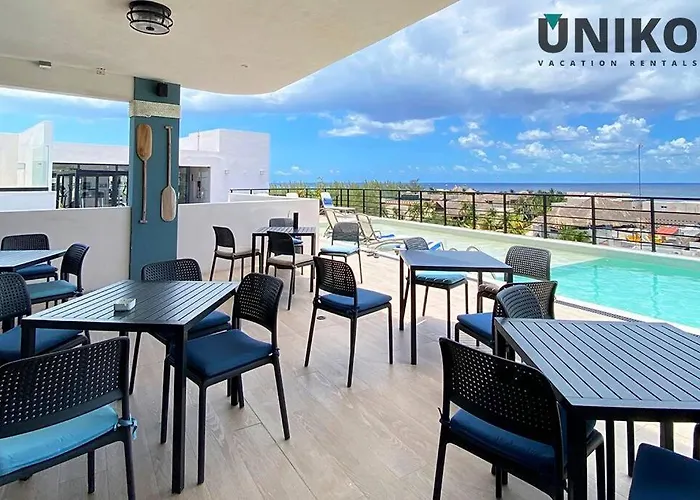 1 Block To The 2br 6pax Rooftop Pool King Bed Apartment Playa del Carmen