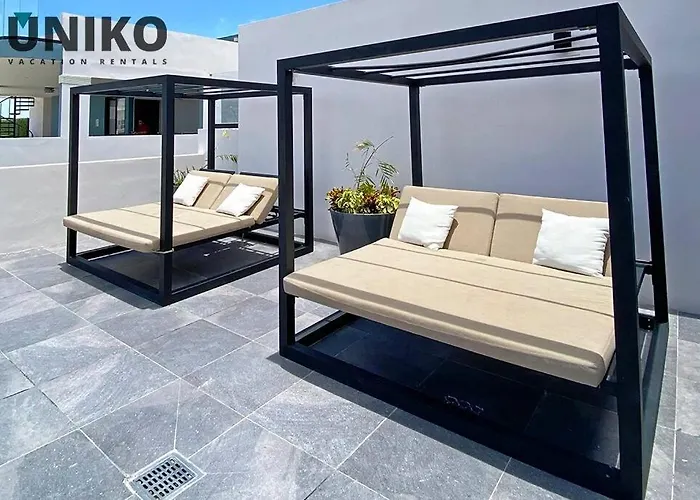 1 Block To The 2br 6pax Rooftop Pool King Bed Apartment Playa del Carmen