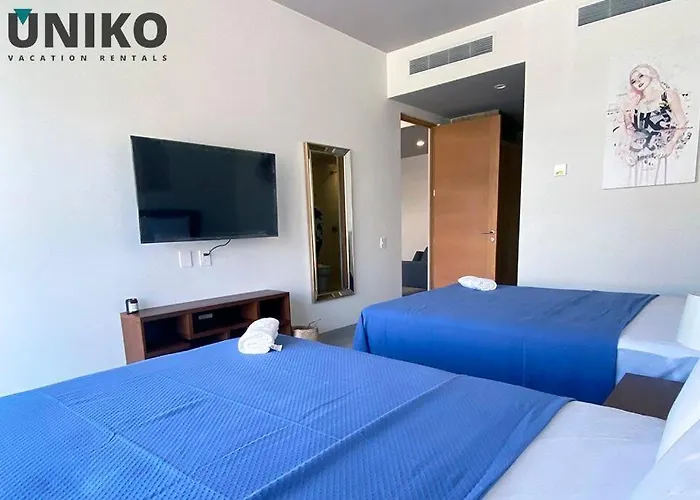 1 Block To The 2br 6pax Rooftop Pool King Bed Playa del Carmen